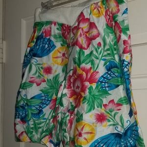 Sunbow Floral Shorts Vintage 80s  Size Med